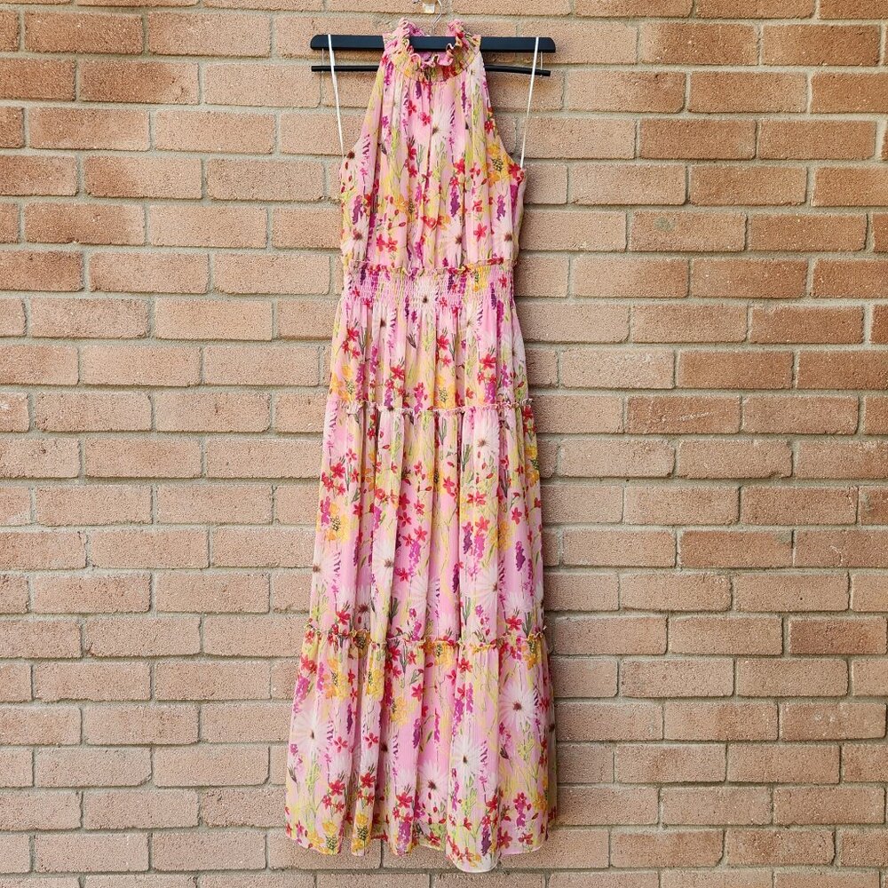 Taylor Pink Floral Maxi Dress